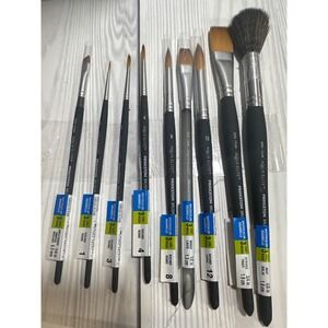 Princeton Artist Brush Aqua Elite Pro Watercolor Paint Brushes Lot of 9 - NEW